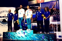 Champions of the total rank - From left to right: Michele Davino/Italy, Cenk Ceylanoglu/Turkey, Stefano Gradi/Italy  