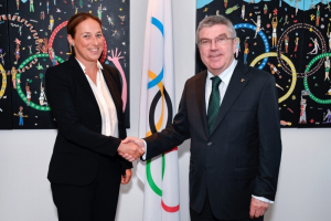 Meeting Thomas Bach - Anna Arzhanova